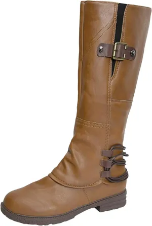 Knee High Boots for Women Winter Boots for Women 2024 Trendy Fashion Tall Square Heel Zipper Waterproof Knight Boots