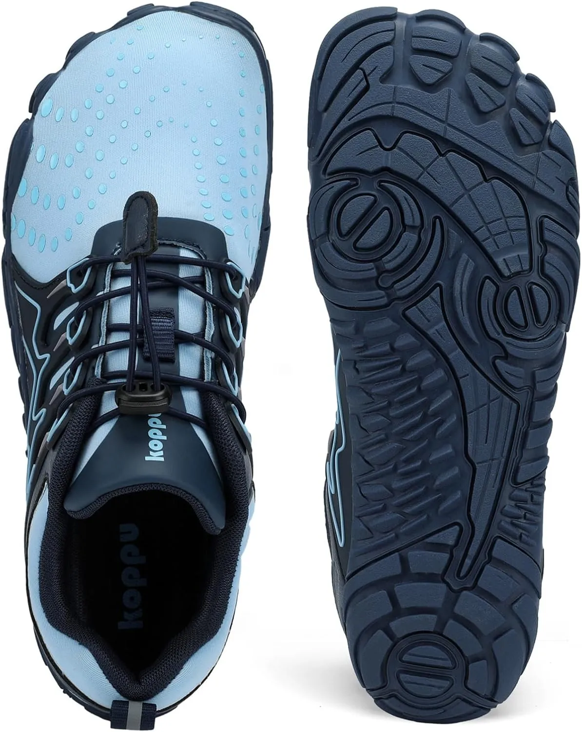 Kricely Men's Minimalist Barefoot Shoes Wide Toe Box Workout Shoes Zero Drop Sole Trail Running Shoes