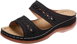 Ladmiple Womens Sandals Comfortable Arch Support Orthotic Flip Flops Dressy Summer Cute Orthopedic Slides Walking Shoes 2024
