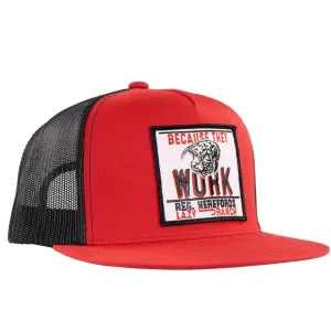 Lazy J Ranch Red & Black Because They Work Cap