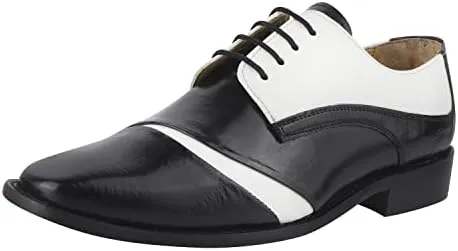 LIBERTYZENO Mens Wingtip Brogue EEL & Croco Print Genuine Leather Adults Lace Up Oxford Dress Shoes for Prom Graduation