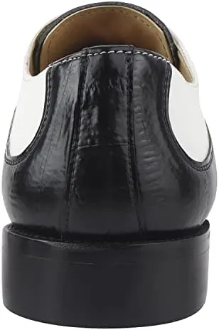 LIBERTYZENO Mens Wingtip Brogue EEL & Croco Print Genuine Leather Adults Lace Up Oxford Dress Shoes for Prom Graduation