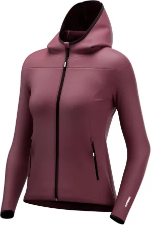 Lightweight Softshell Jacket Women with Hood, Fleece Lined Windproof Water Resistant windbreaker for Hiking