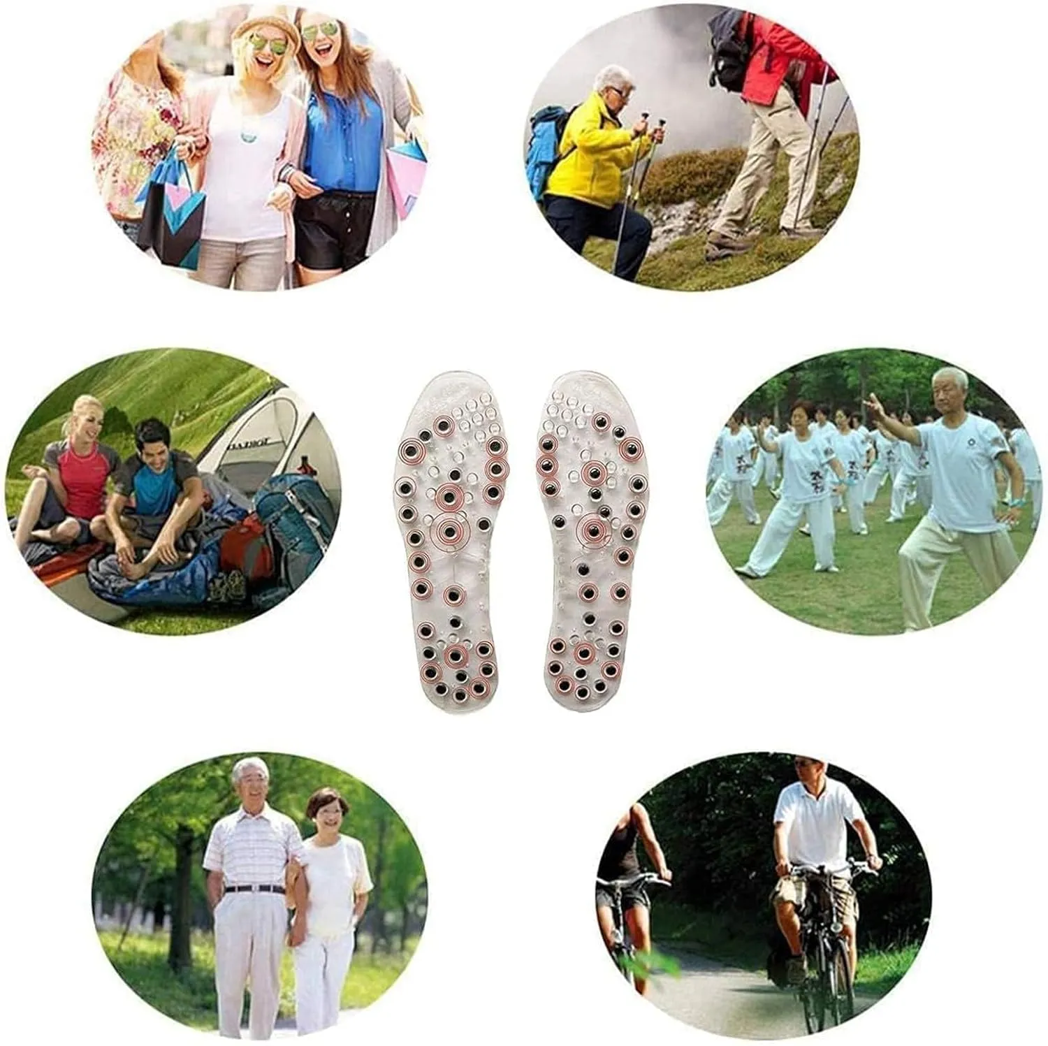 Magnetic Insoles, Magnetic Therapy Insoles, Orthopedic Insoles for Men and Women, Reflexology Insoles Acupressure Insoles Plantar Fasciitis Foot Health Care,44