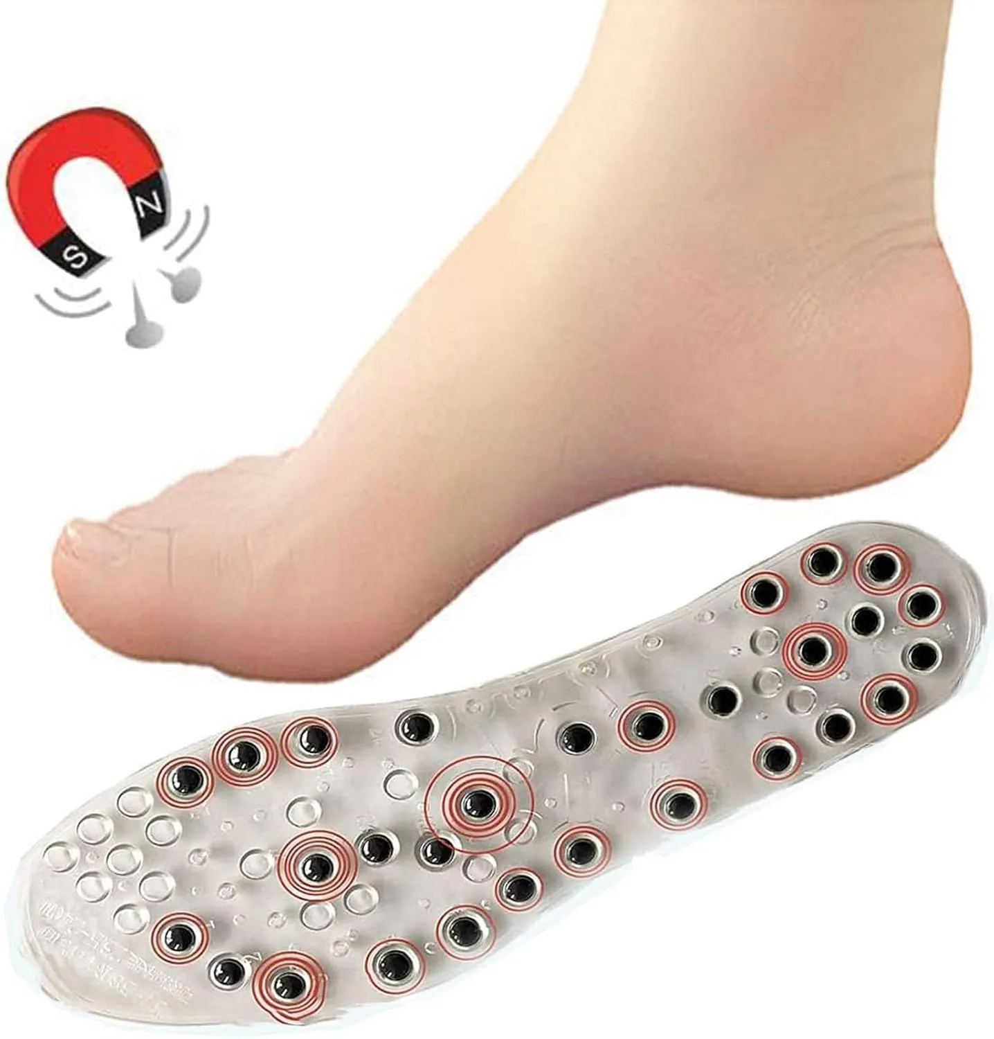 Magnetic Insoles, Magnetic Therapy Insoles, Orthopedic Insoles for Men and Women, Reflexology Insoles Acupressure Insoles Plantar Fasciitis Foot Health Care,44