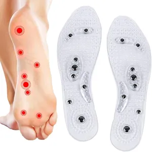 Magnetic Massage Insoles, Acupressure Insoles, Orthopaedic Insoles for Women and Men, Foot Circulation Fatigue Relief for Flat Feet, Plantar Fasciitis, Foot Pain,M