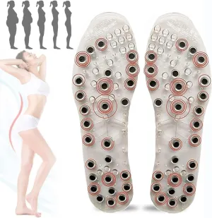 Magnetic Massage Insoles, Acupressure Magnetic Insoles for Weight Loss, Orthopedic Insoles, Reflexology Pain Relief Shoe Insoles for Plantar Fasciitis,42