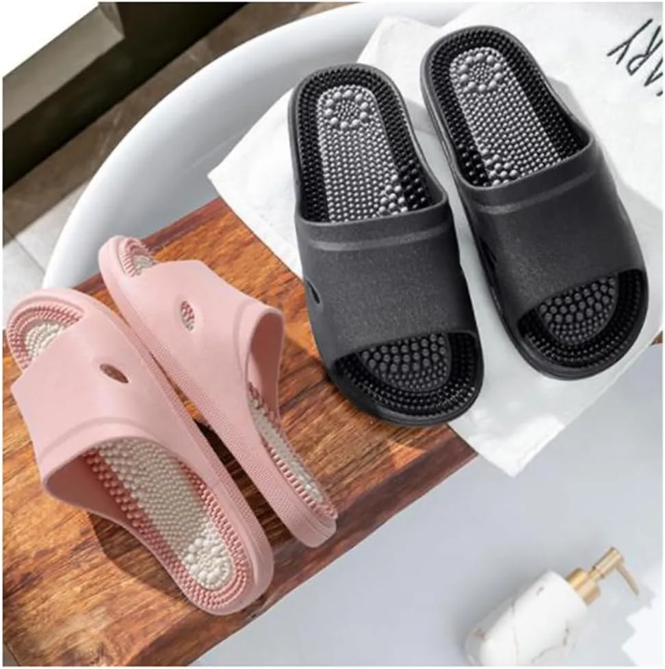 Massage Slippers for Couples,Foot acupoints Massage Sandals,Indoor Non slip Bathroom Bath,Outdoor Sandals Beach Casual Shoe