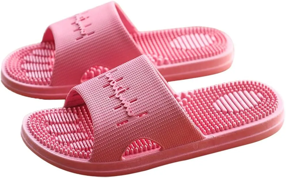 Massage Slippers for Flat Feet Comfy Slides for Women Men Indoor House Sandals Orthopedic Adjustable Open Toe Shoes with Arch Support Bathroom Couple Shower Slip On Flip Flops