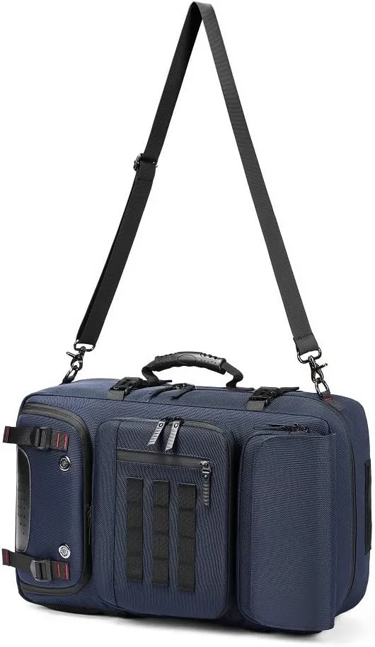 Men travel backpack,waterproof 17 inch Business Laptop with Separate Shoe Bag,Hidden USB charging port Hiking backpack 50L outdoors trekking  (blue)