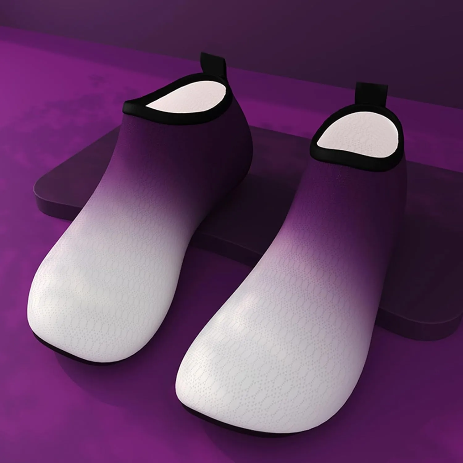 Men Women Water Shoes Wide Toe Barefoot Quick-Dry Aqua Socks for Beach Swim Sport Surf Yoga Socks Slip-on for Pool Diving Boating River
