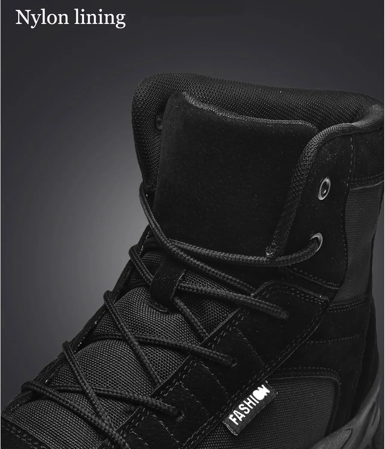 Men's Hiking Boots 6 Inches Tactical Work Boot Lightweight Suede Leather Military Combat Motorcycle Boots