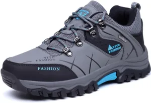 Mens Hiking Winter Snow Insulated Waterproof Outdoor Boots Short Boots with Warm Inner Lining, Lace-Up Closure, Round Toe - Running & Casual Wear