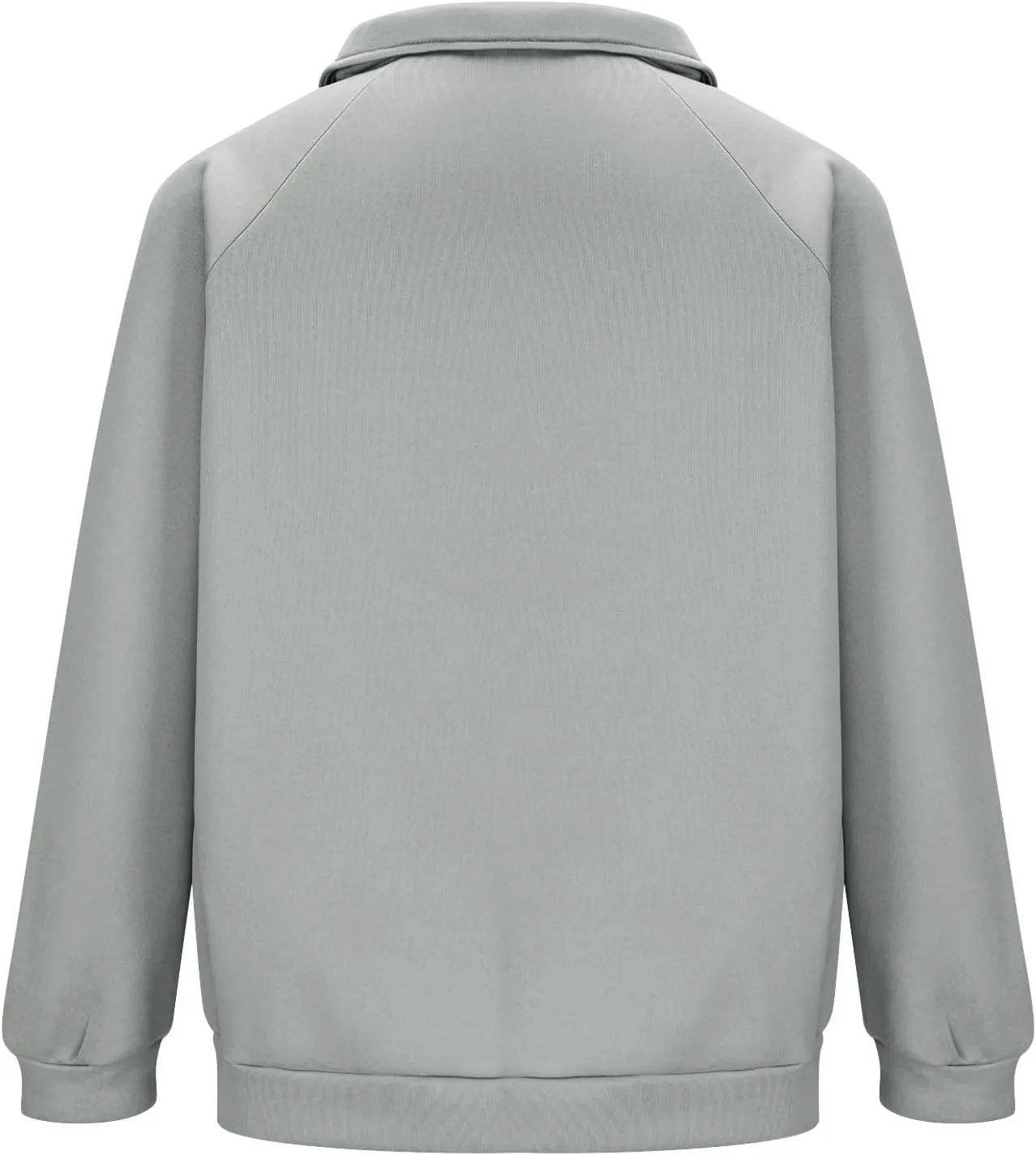 Men's Quarter Zip Pullover Fleece Lined Mock Neck Sweatshirts Oversized Golf Pullovers Warm Winter Outerwear