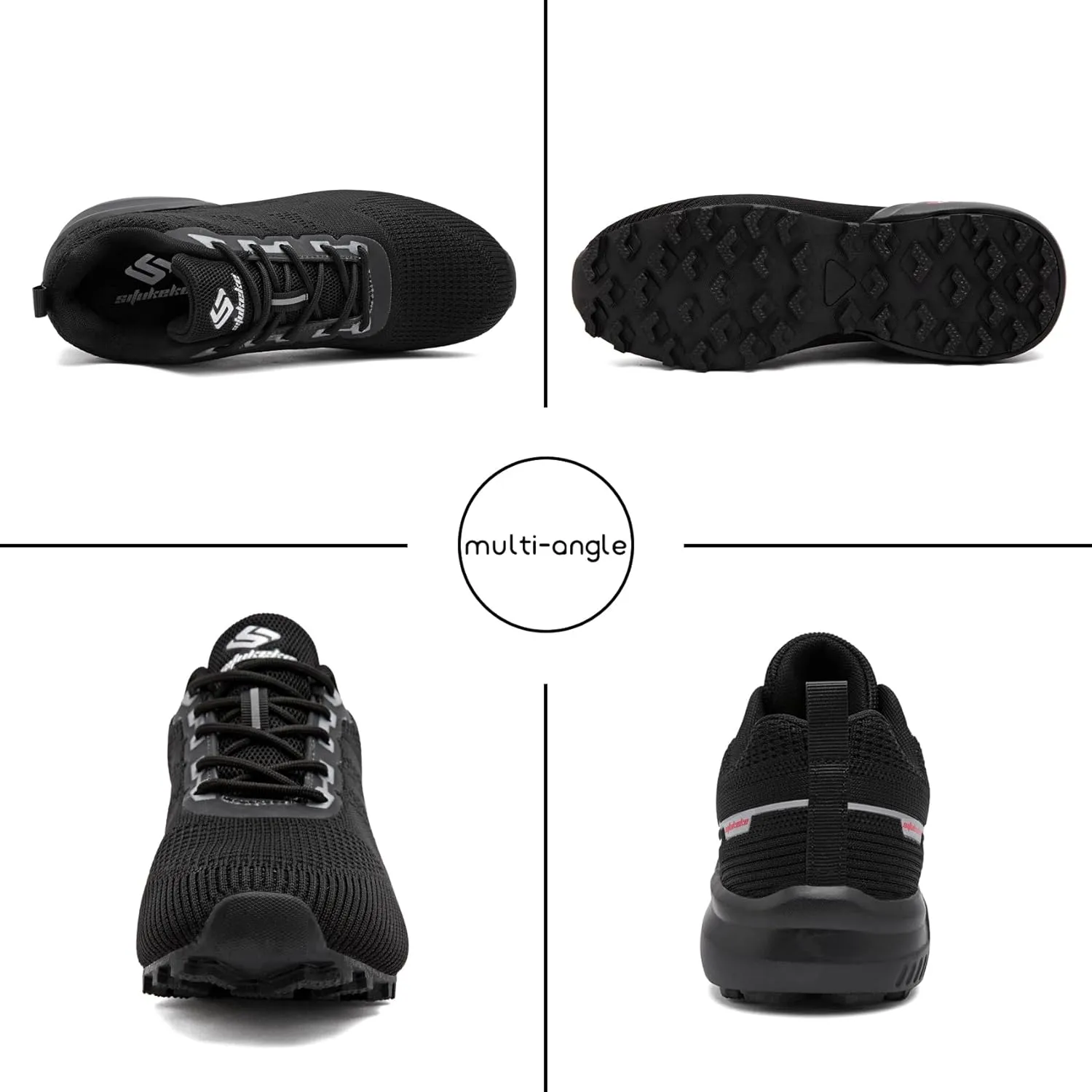 Men's Trail Running Shoes Lightweight Breathable Walking Hiking Sneakers Outdoor Athletic Tennis Cross Training Shoes