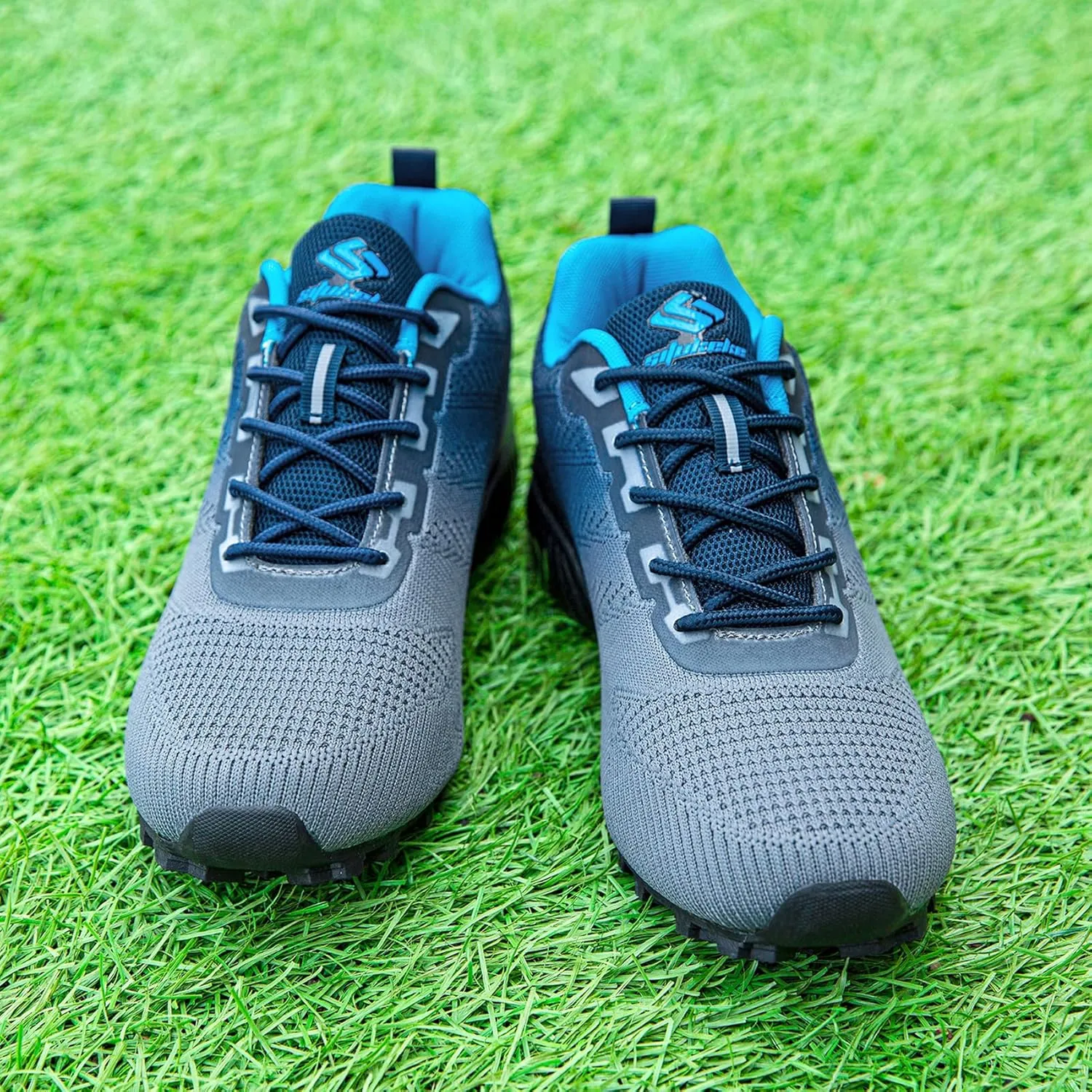 Men's Trail Running Shoes Lightweight Breathable Walking Hiking Sneakers Outdoor Athletic Tennis Cross Training Shoes