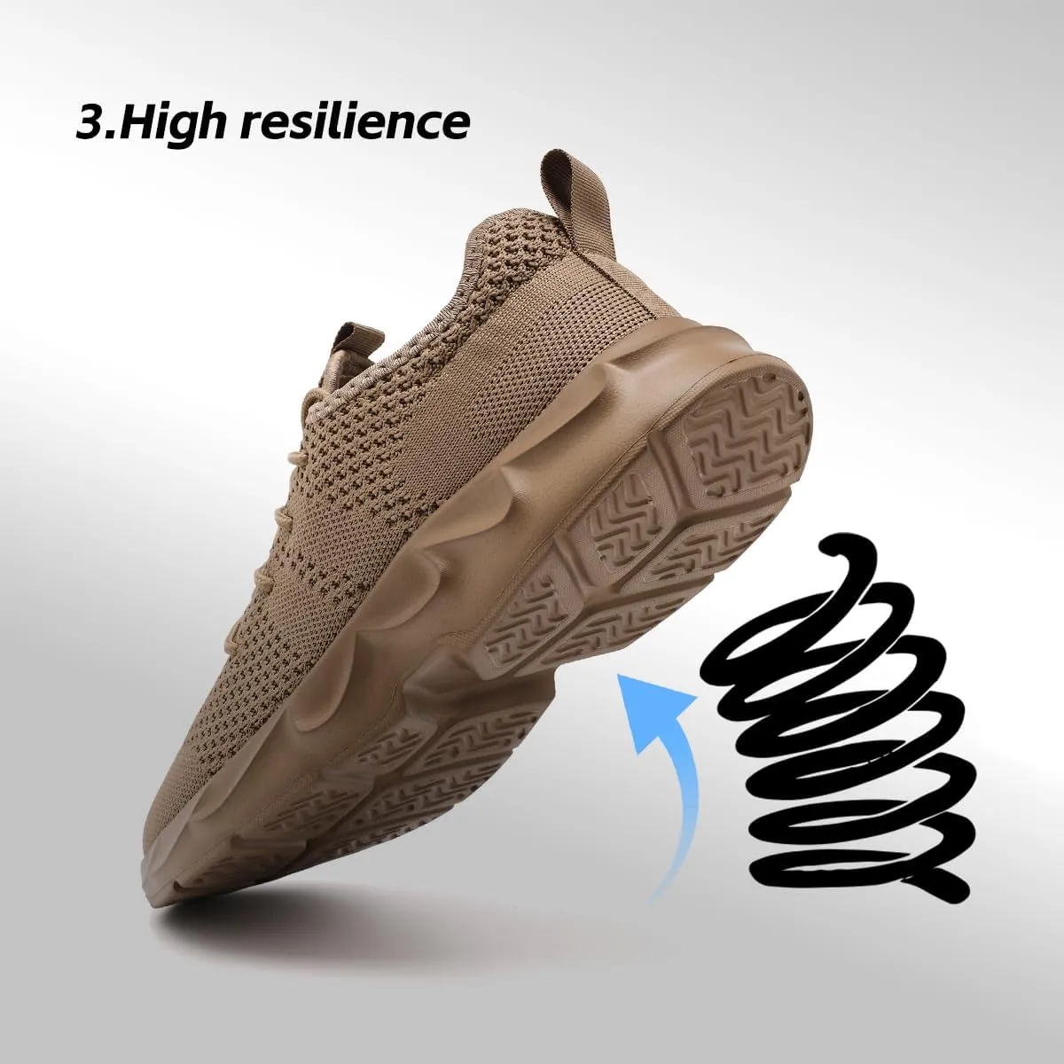 Mens Walking Running Shoes Slip On Sneakers Non Slip Workout Tennis Athletic Casual Lightweight Breathable Mesh Shoes