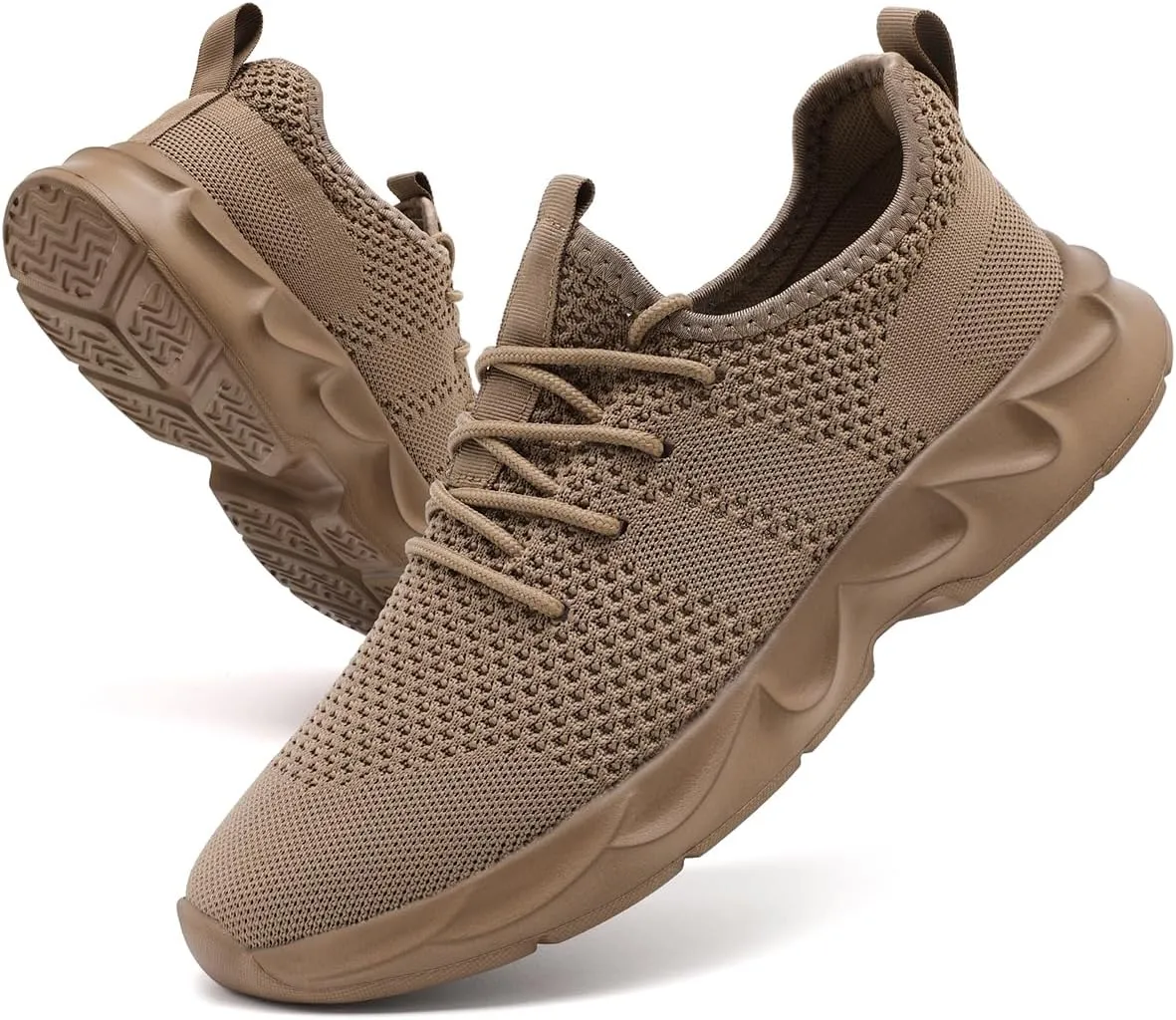 Mens Walking Running Shoes Slip On Sneakers Non Slip Workout Tennis Athletic Casual Lightweight Breathable Mesh Shoes