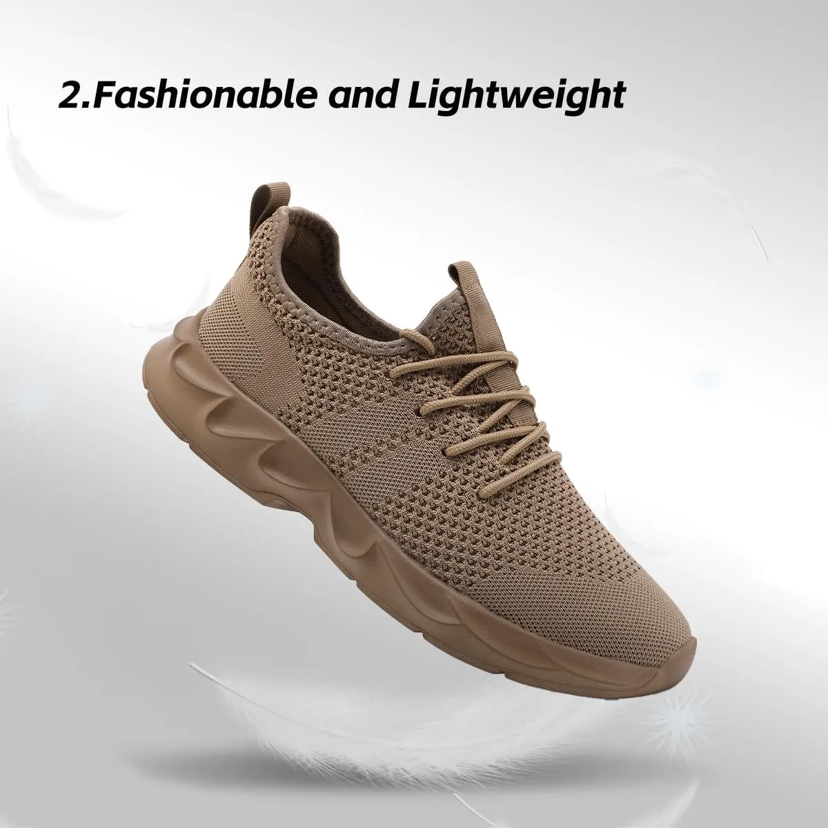 Mens Walking Running Shoes Slip On Sneakers Non Slip Workout Tennis Athletic Casual Lightweight Breathable Mesh Shoes