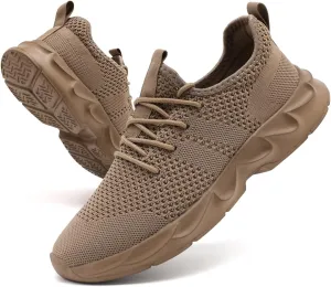 Mens Walking Running Shoes Slip On Sneakers Non Slip Workout Tennis Athletic Casual Lightweight Breathable Mesh Shoes