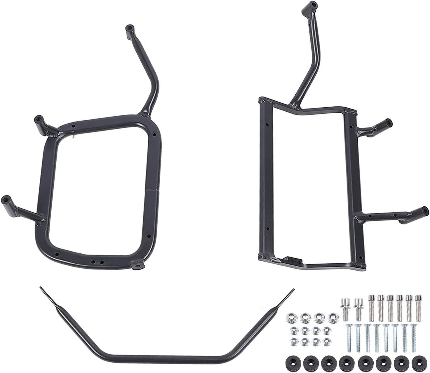 Motorcycle Saddlebag Conversion Bracket High Hardness Carbon Steel Saddlebag Support Bar Mount Bracket Motorcycle Side Case Support Rack for MT800 MT 800