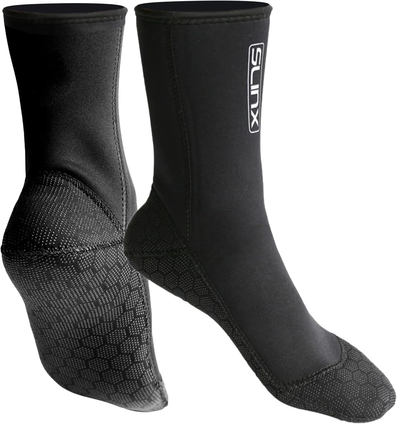 Neoprene Water Socks 3mm, Sand Swim Socks for Men/Women, Diving Boots with Non-Slip Sole