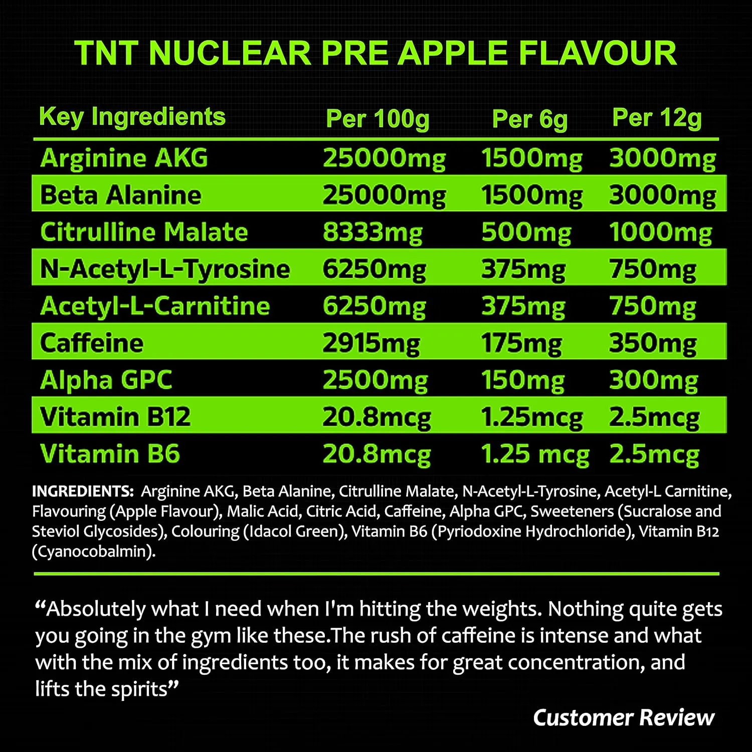 NXT Nutrition TNT Nuclear PRE-workout 40 servings