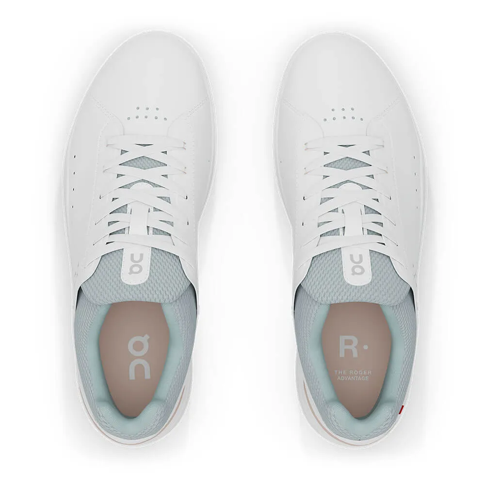 On Womens The Roger Advantage Shoes - White / Rosehip