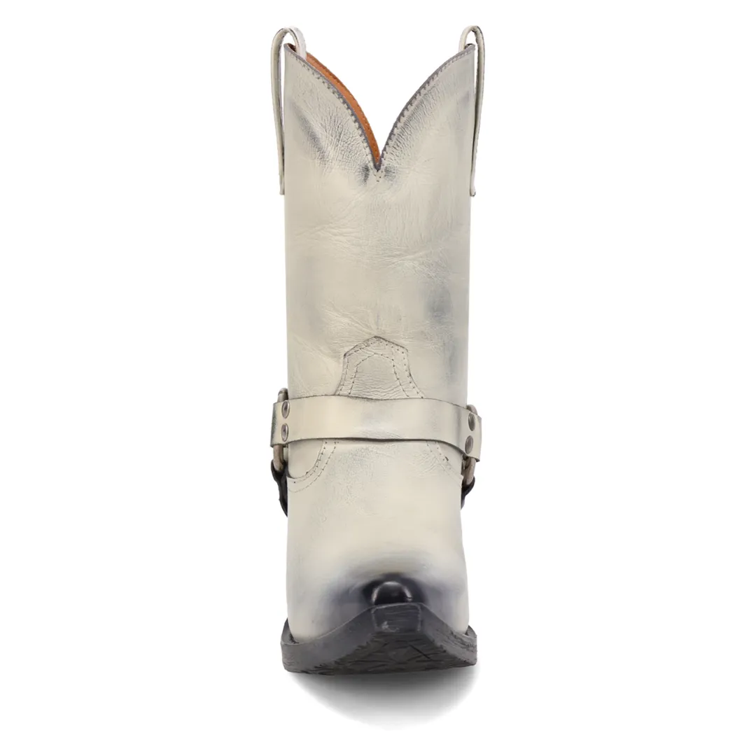 Online Exclusive | Dingo | Ride A Way Leather Boot in White **PREORDER