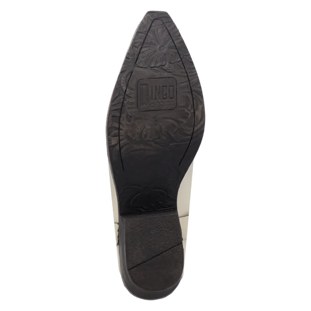 Online Exclusive | Dingo | Ride A Way Leather Boot in White **PREORDER