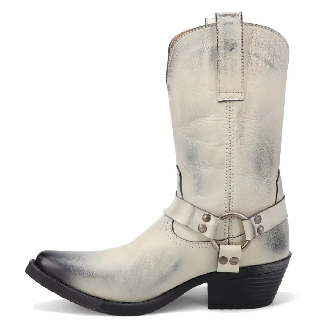 Online Exclusive | Dingo | Ride A Way Leather Boot in White **PREORDER