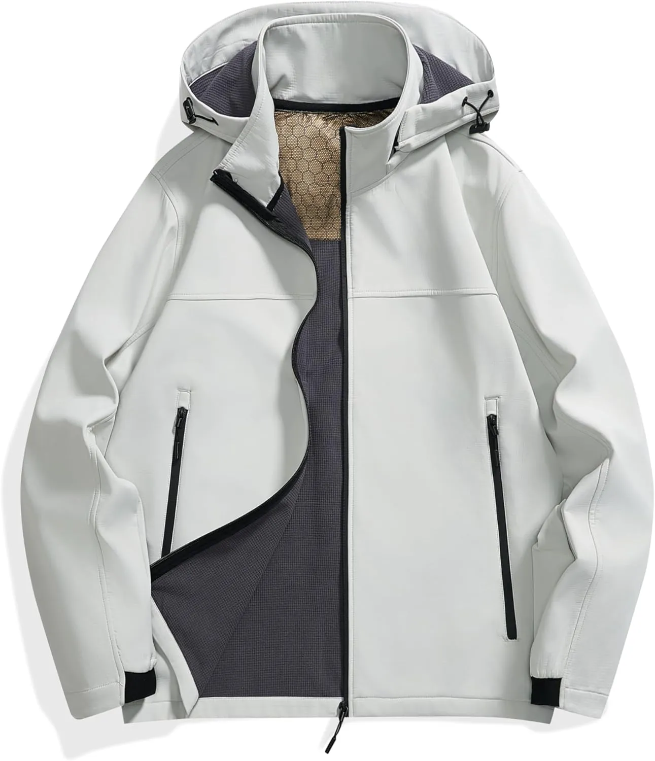Outdoor Waterproof Windbreaker with Hooded Windbreaker Mountaineering Jacket Cycling Windbreaker