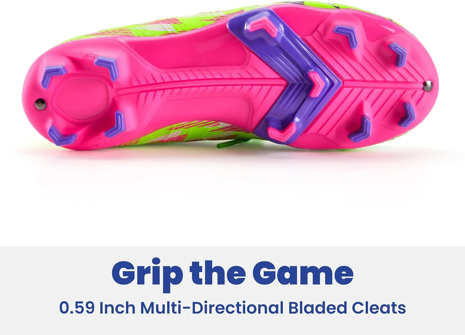 PATPAT Kids Soccer Cleats ?C High Top Outdoor Firm Ground and Turf Football Training Shoes for Little Big Boys and Girls, Sizes 10-6