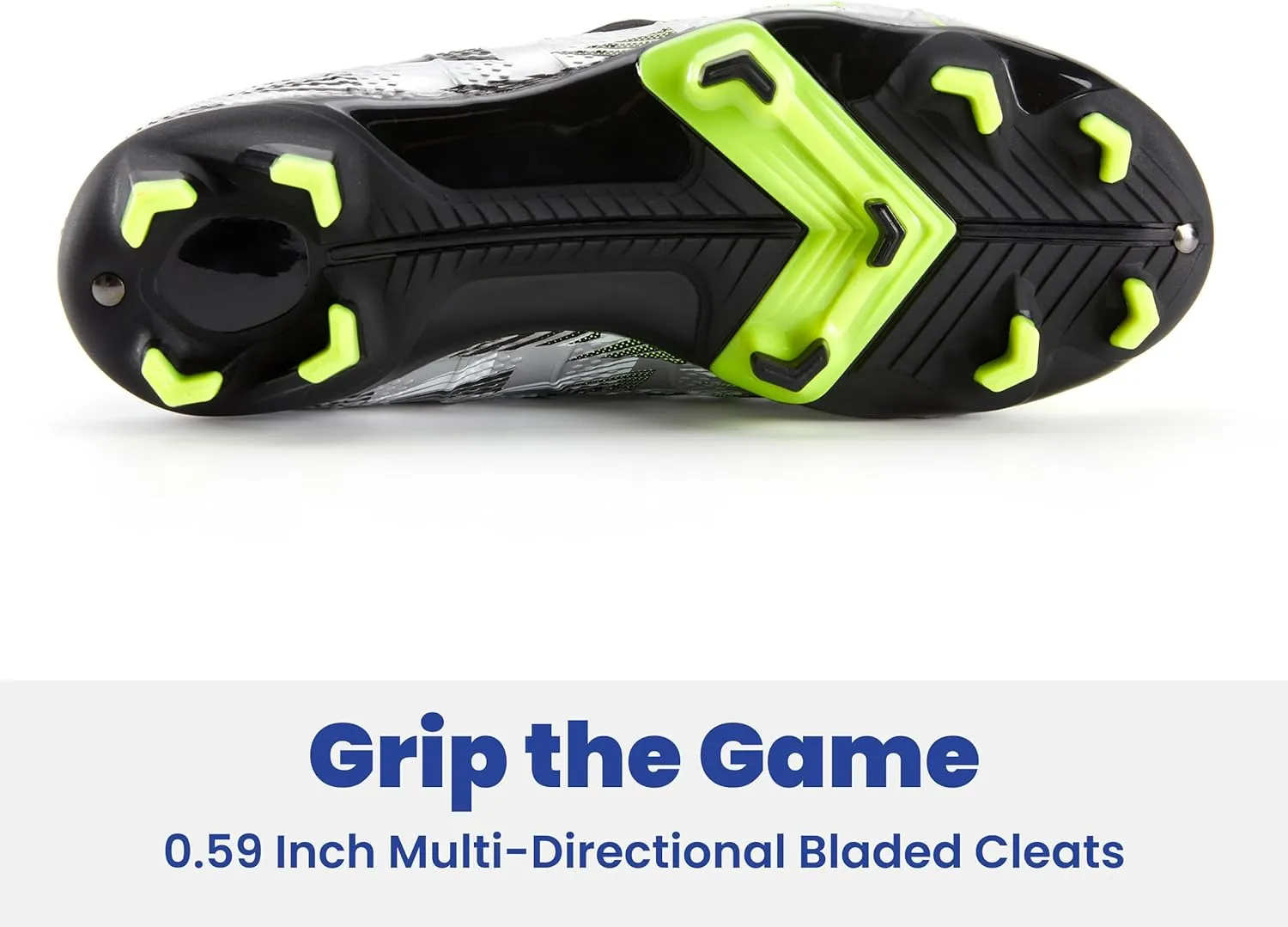 PATPAT Kids Soccer Cleats  High Top Outdoor Firm Ground and Turf Football Training Shoes for Little Big Boys and Girls, Sizes 10-6