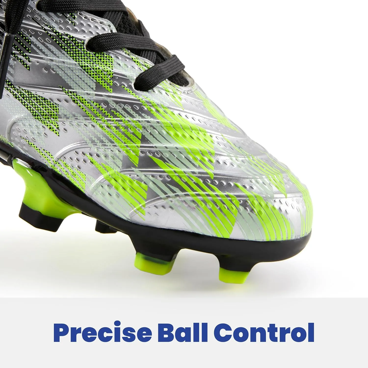 PATPAT Kids Soccer Cleats  High Top Outdoor Firm Ground and Turf Football Training Shoes for Little Big Boys and Girls, Sizes 10-6