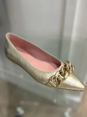 Pretty Ballerinas Chandra Tino in Gold