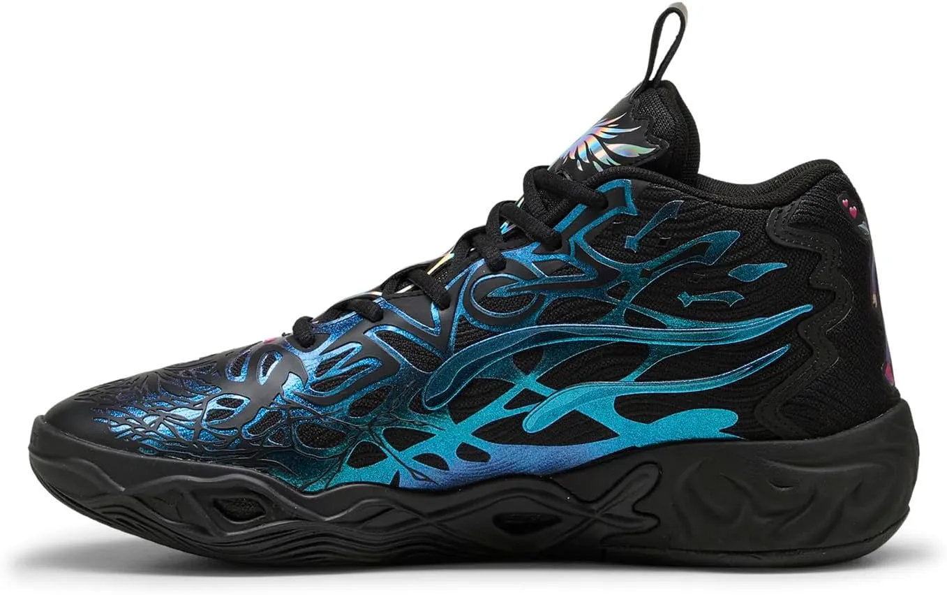 Puma Mens LaMelo Ball MB.04 Reflections Black Athletic Basketball Shoes 8