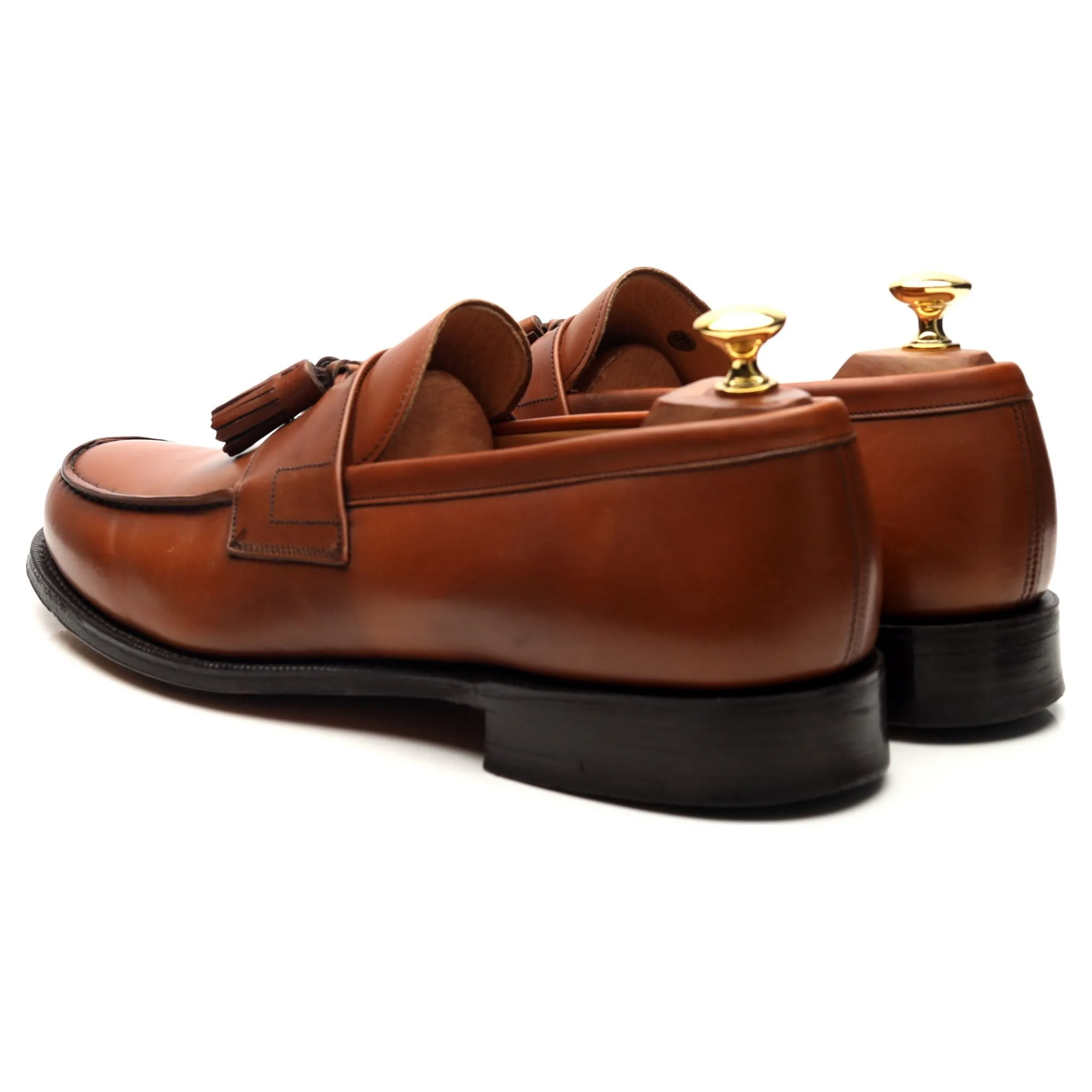 'Radley' Tan Brown Leather Tassel Loafers UK 9.5 F