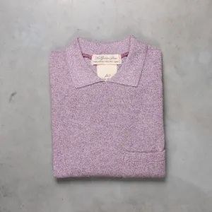Remi Relief Polo Tee Purple Melange