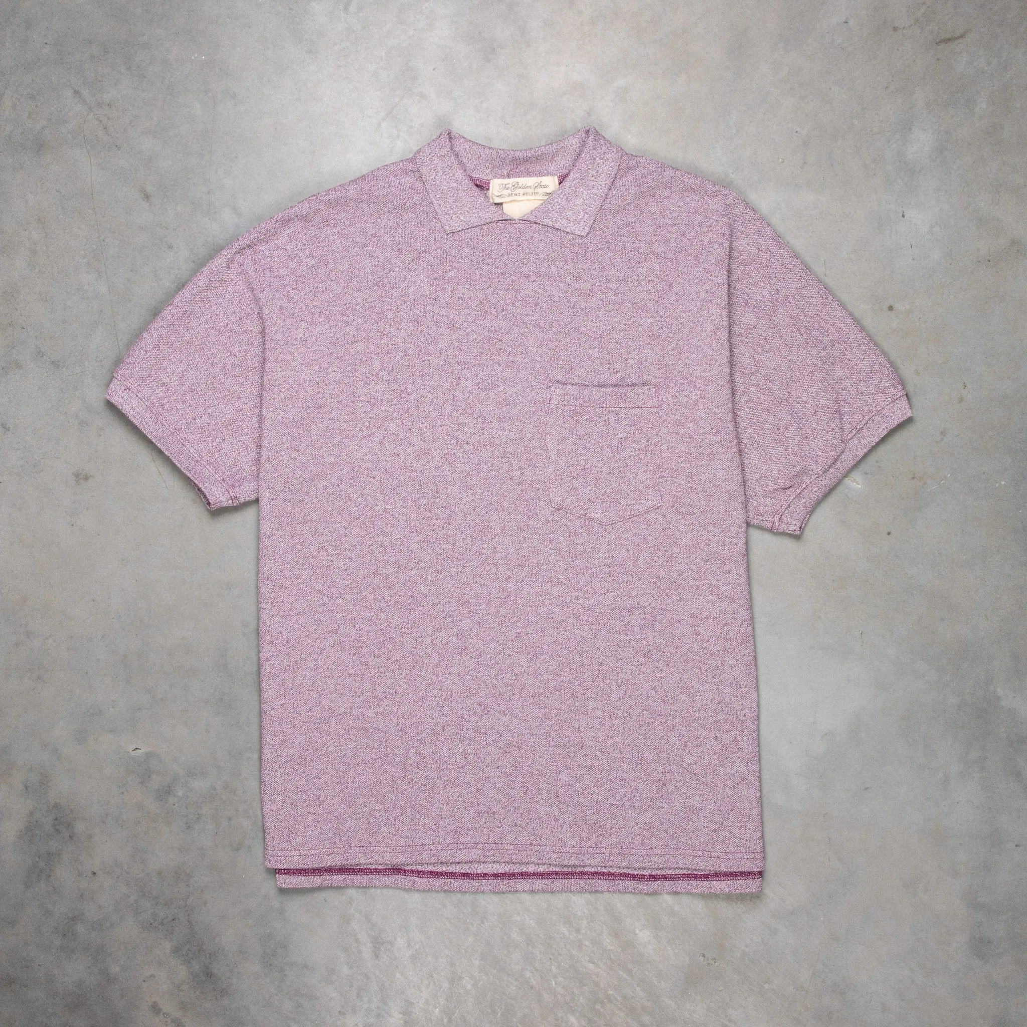 Remi Relief Polo Tee Purple Melange