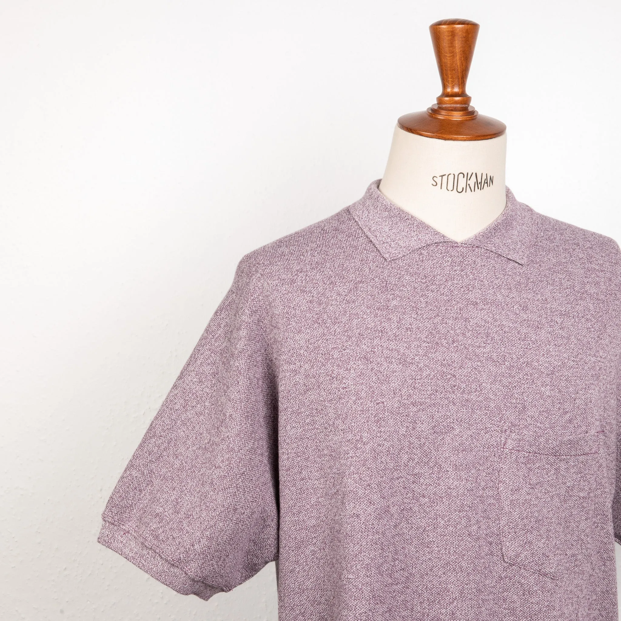 Remi Relief Polo Tee Purple Melange