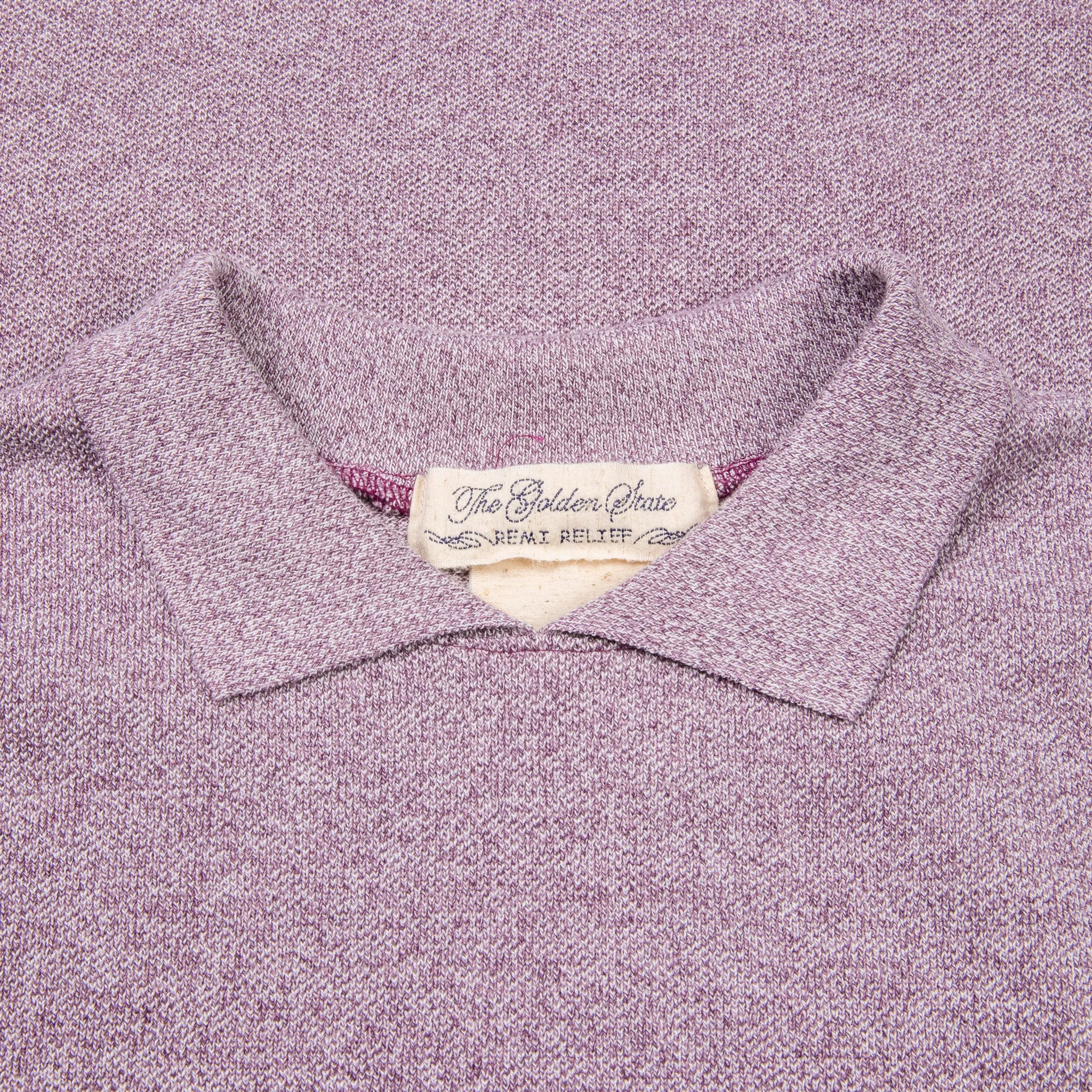 Remi Relief Polo Tee Purple Melange