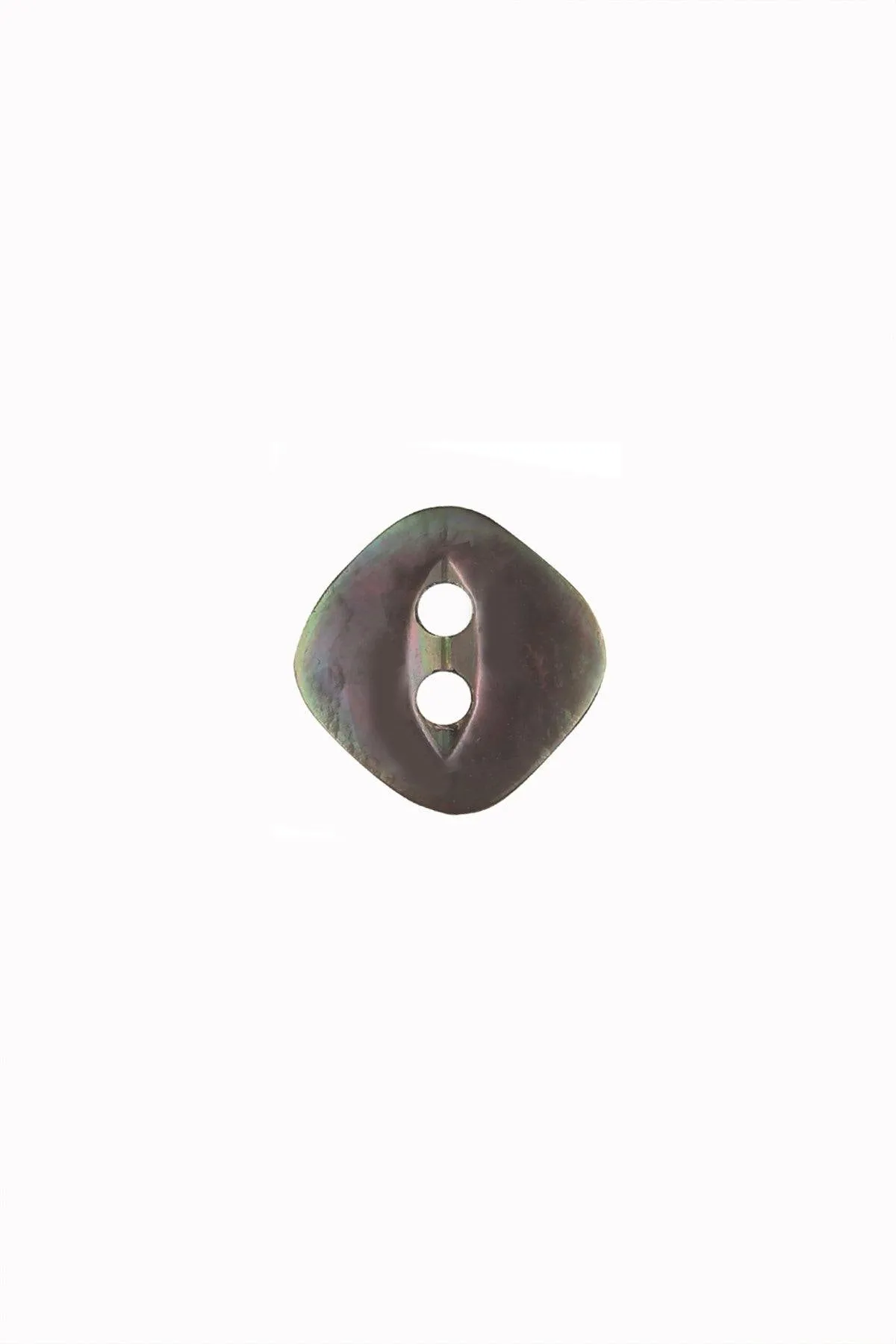 Rhombus Shape 2-Hole Dark Grey Shirt Button