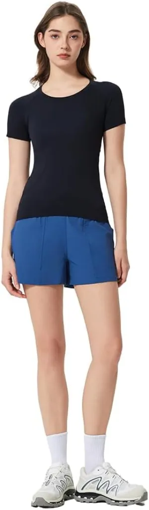 Seamless Yoga T-Shirt for Women - Summer Slim-Fit Quick-Dry Workout Top