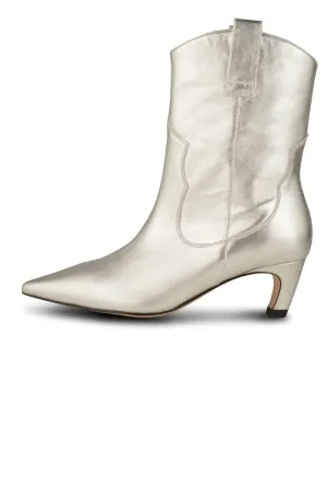Shoe The Bear Dicte Western Boot - Silver Metallic