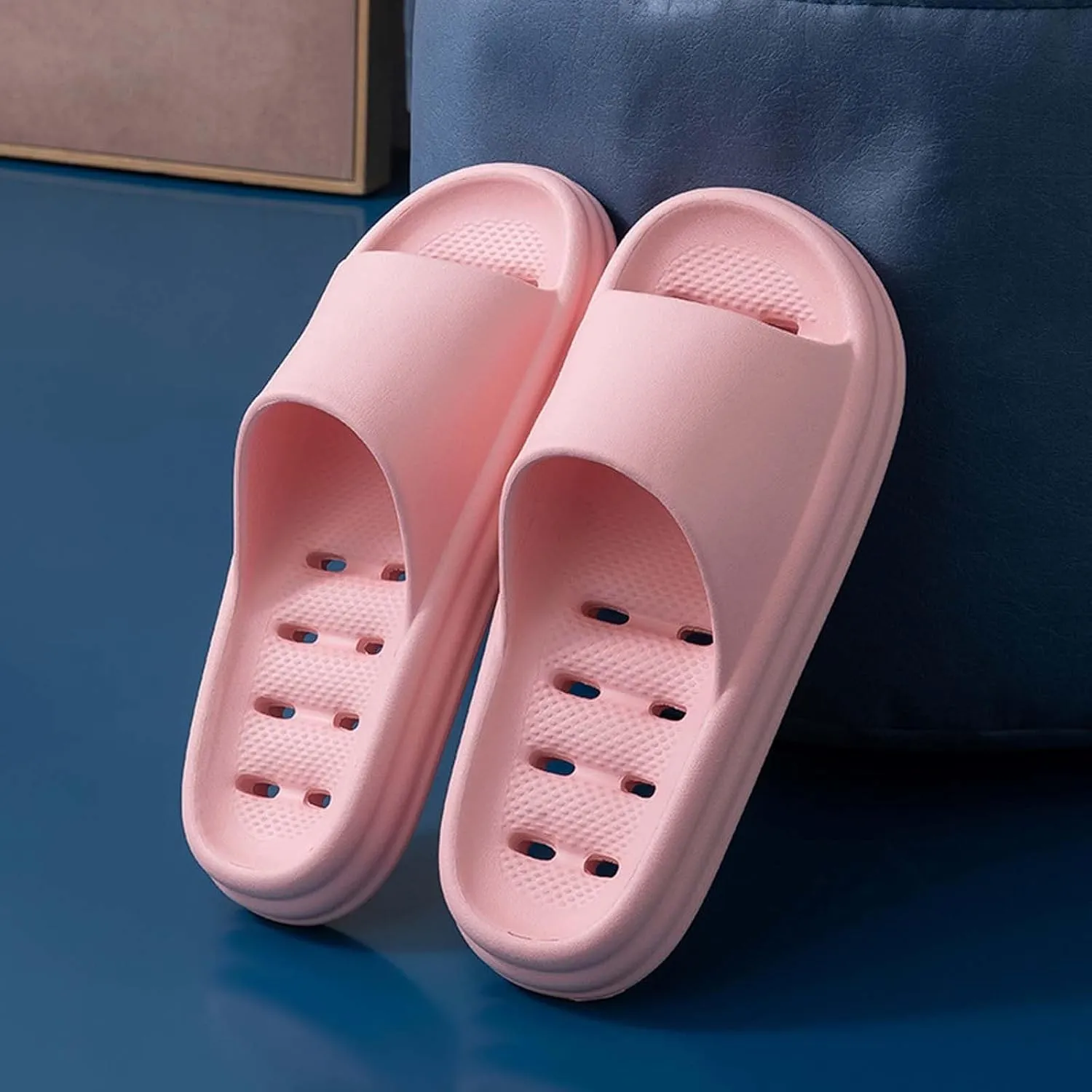 Shower Shoes For Women And Men Massage Pool Slides Soft Comfortable Slip Slides Extra Wide Slippers for Women And Men