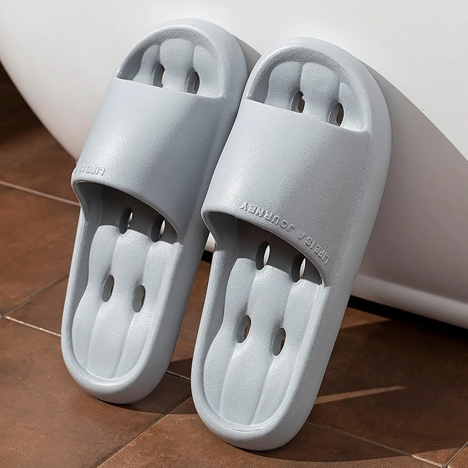 Shower Shoes for Women and Men Massage Pool Slides Soft Cushioned Slip Slides Slippers and for Women