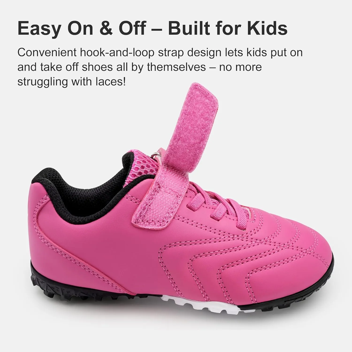 Stelle Boys Girls Indoor Soccer Shoes Kids Turf Shoes Baseball/Softball Futsal Athletic Cleats for Toddler/Little/Big Kid