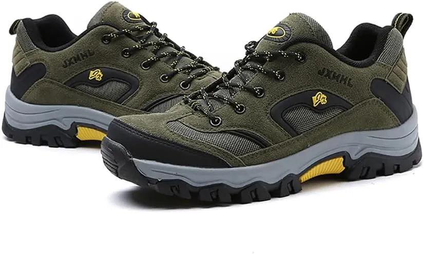 Succttssful Mens Hiking Shoes Waterproof Lightweight Outdoor Low-Top Climbing Shoes for Trekking Training Mountaineer Camping Trail