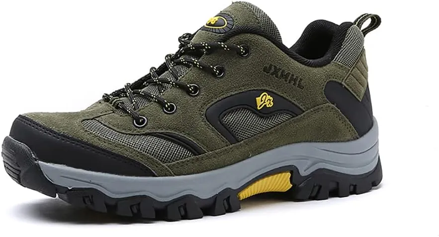 Succttssful Mens Hiking Shoes Waterproof Lightweight Outdoor Low-Top Climbing Shoes for Trekking Training Mountaineer Camping Trail